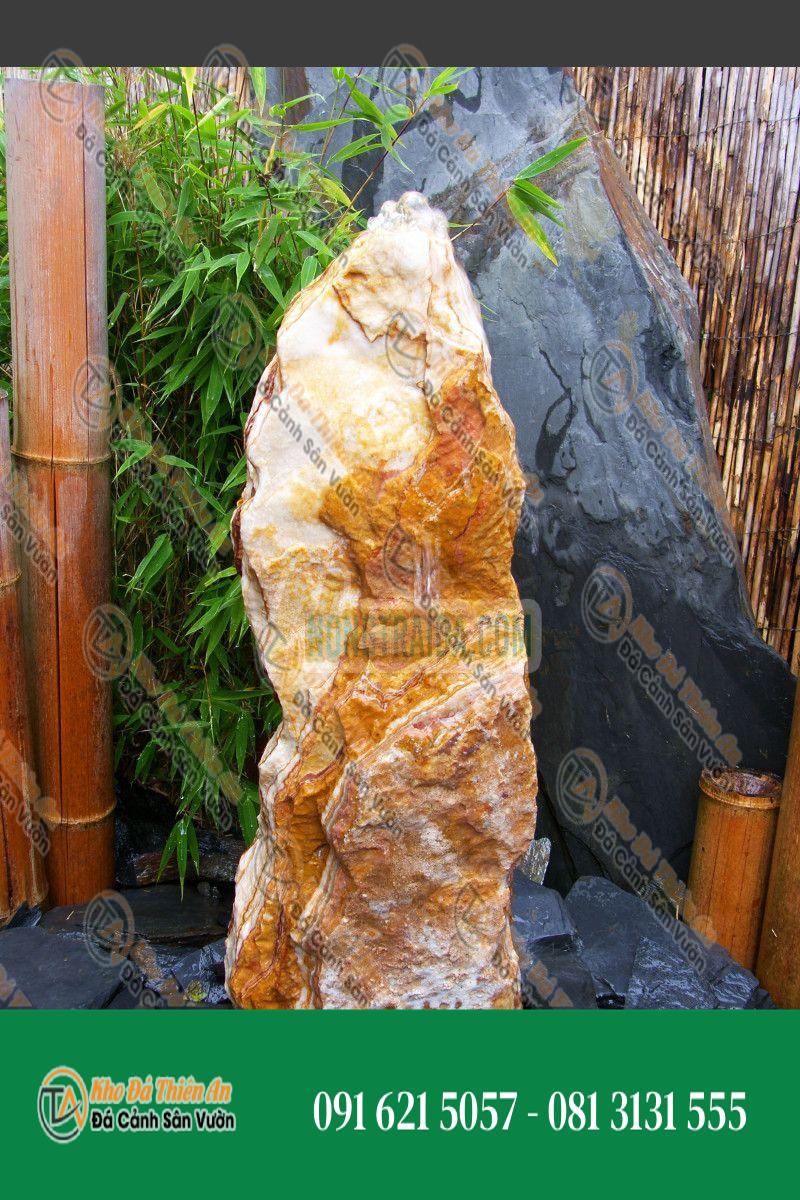Đài phun nước Monolithe đá Onyx 65cm