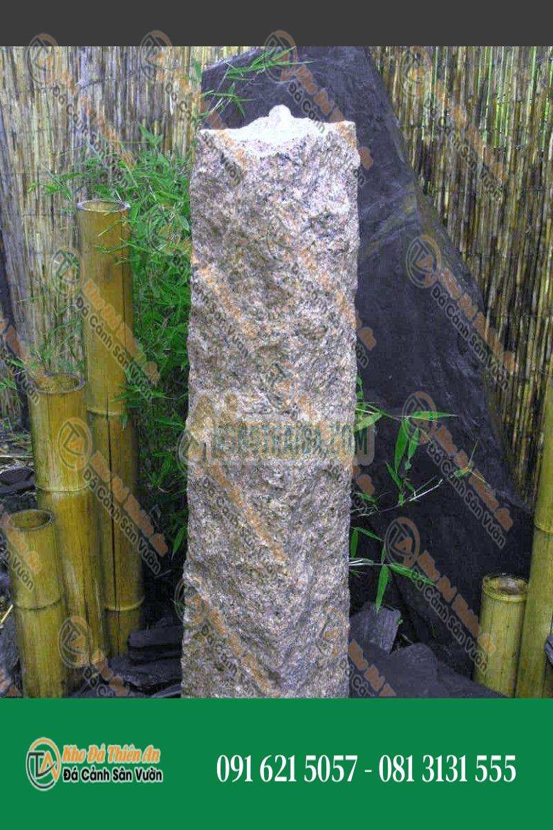 Đài phun nước Obélisque Granite xám 90cm