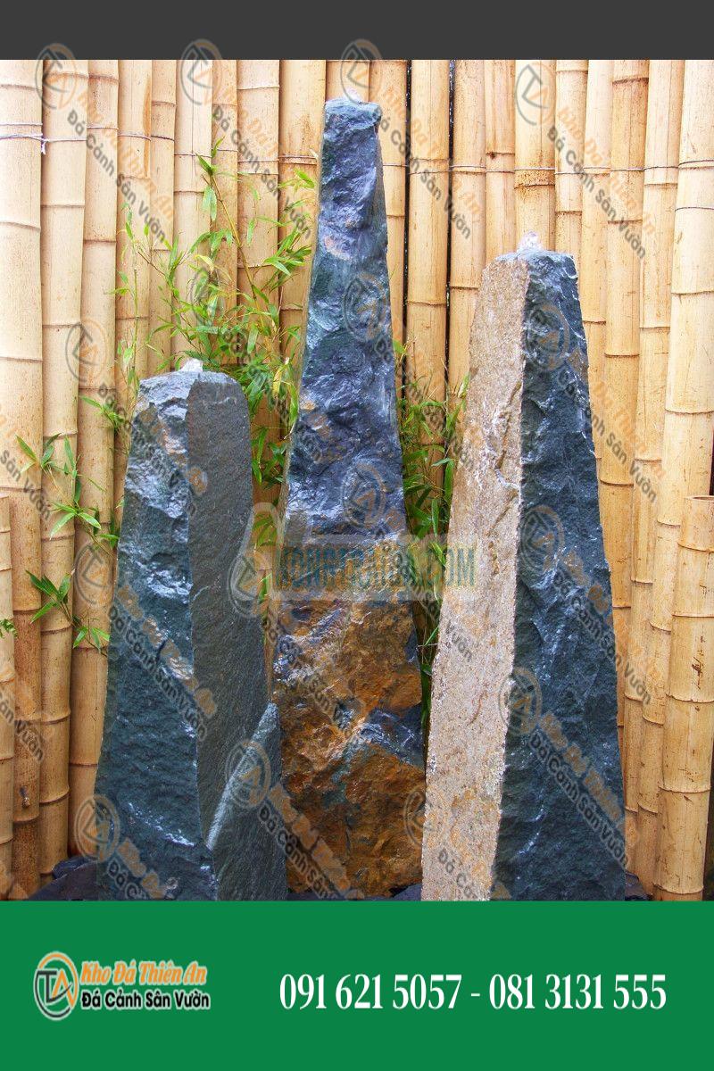 Đài phun nước Obélisques đá Dolomie xanh vuông 150cm