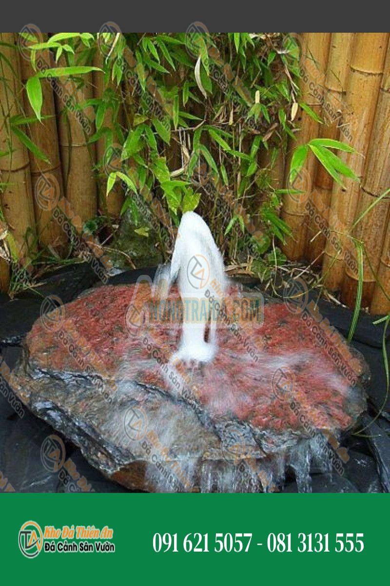 Đài phun nước sủi bọt bằng đá phiến 65cm