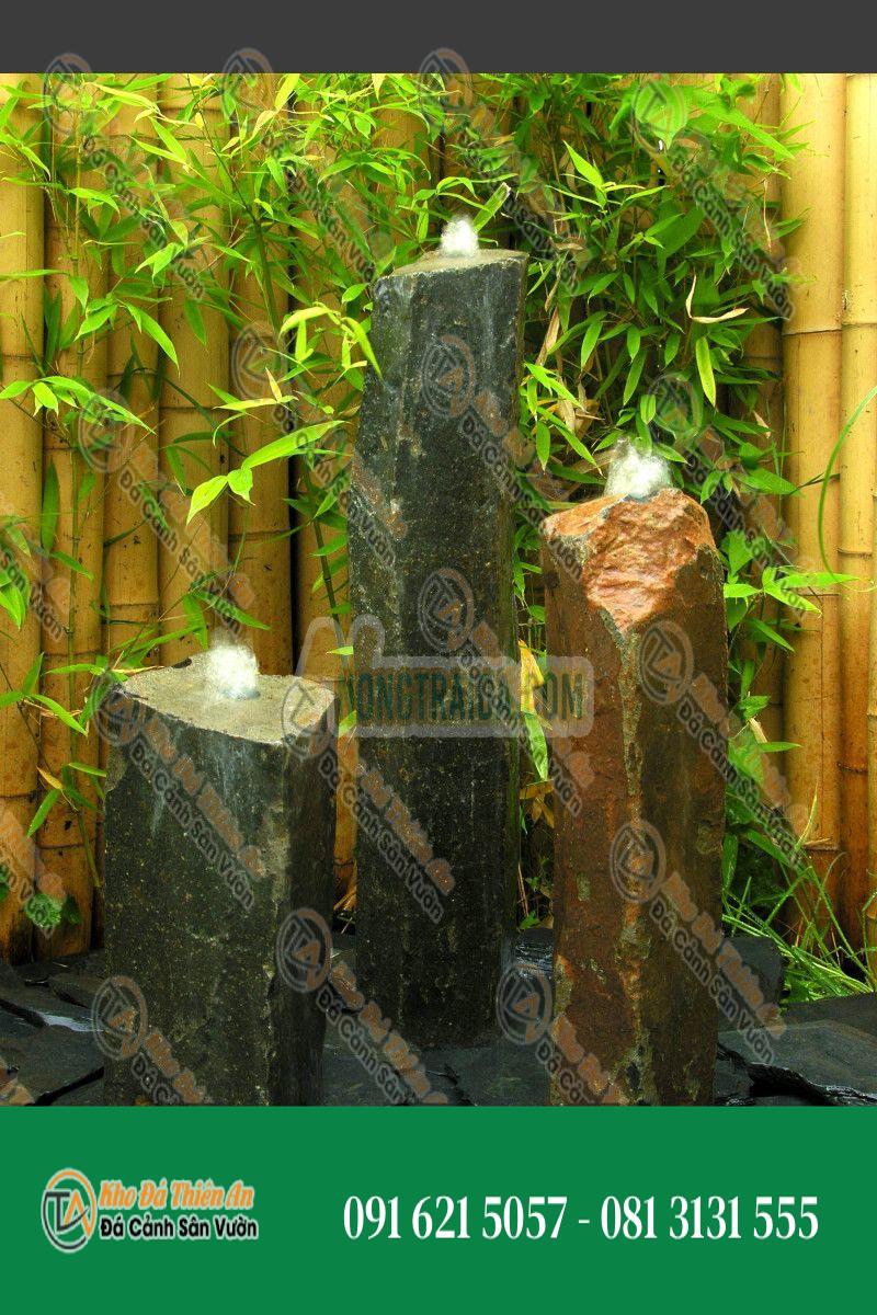 Đài phun nước Triolithes đá Basalte 75cm