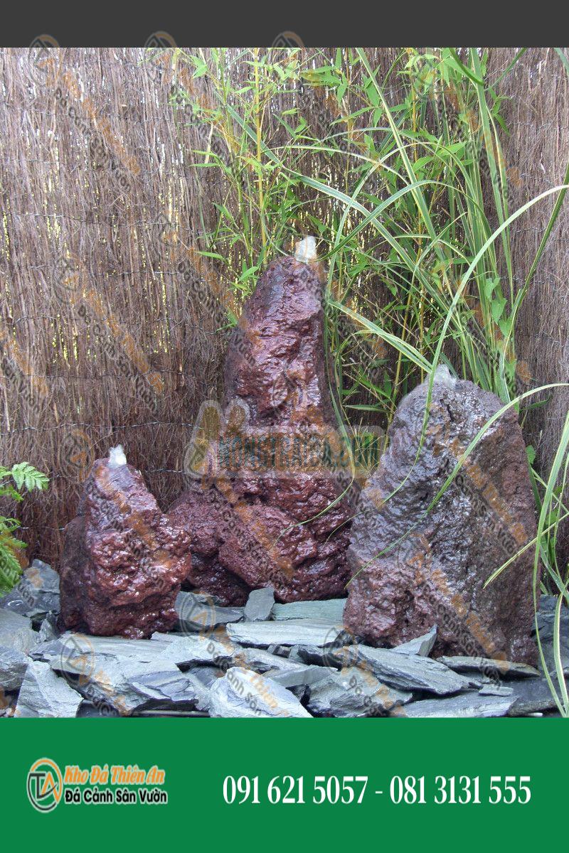 Đài phun nước Triolithes đá Lave 65cm