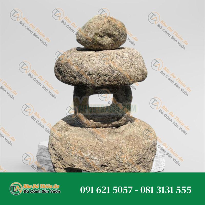 Đèn đá cuội kiểu Nhật cổ điển