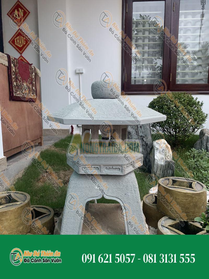 Đèn đá kiểu Nhật, lục lăng, đá sa thạch