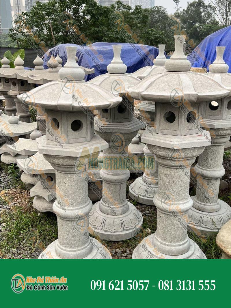 Đèn đá thân cao (đơn giản) đá sa thạch