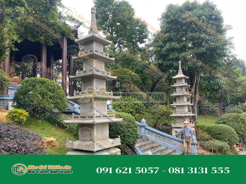 Đèn đá kiểu nhật Yonju Sekito – tháp chùa 3.6m