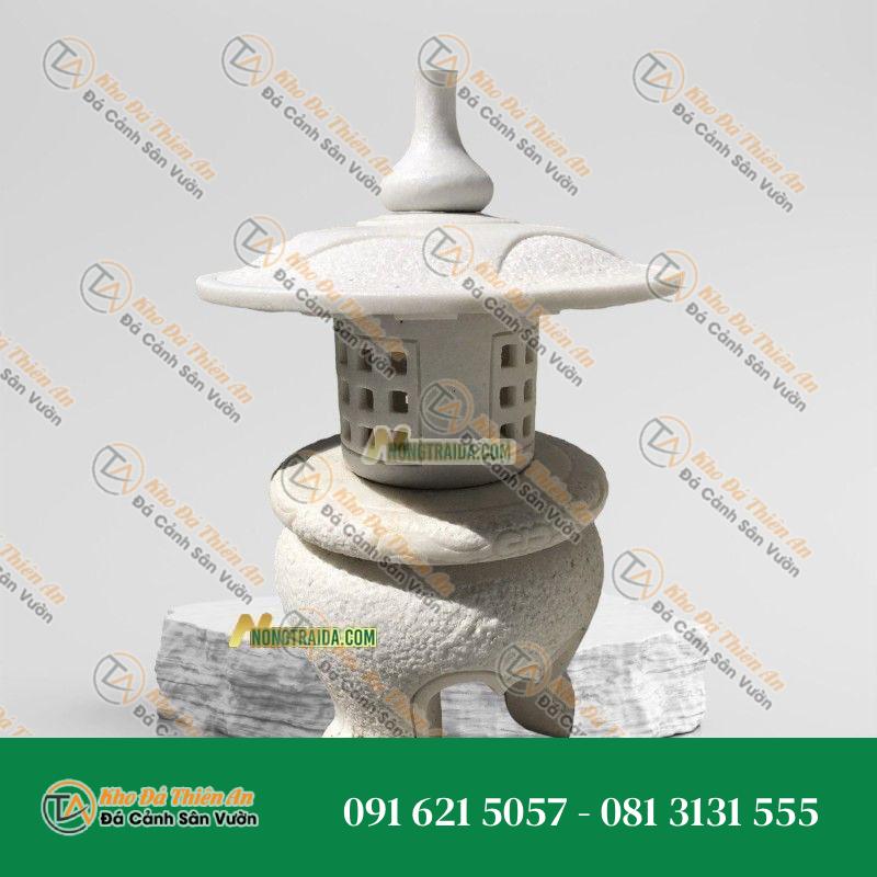 Đèn Đá Trắng Đá Thiên Anân Cao Sân Vườn Cao 117cm