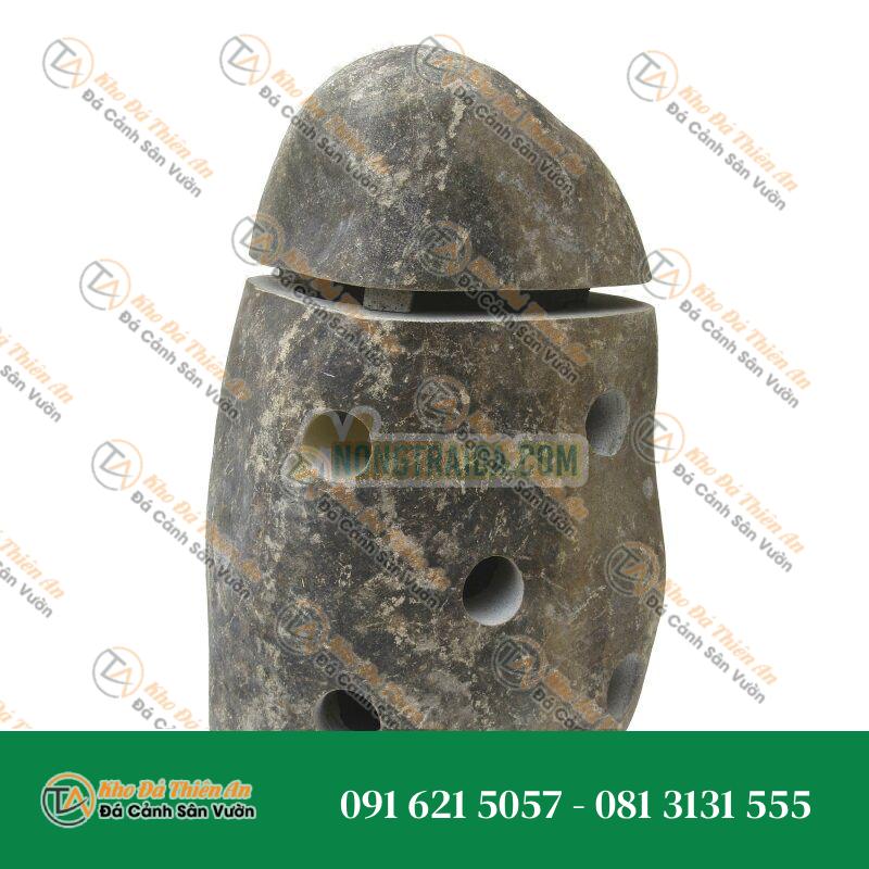 Đèn Đá Cuội Đục Lỗ Xung Quanh