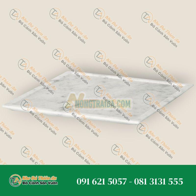 Đĩa đựng đồ hiện đại mới làm từ đá cẩm thạch Carrara trắng, sáng tạo bởi Studioformart
