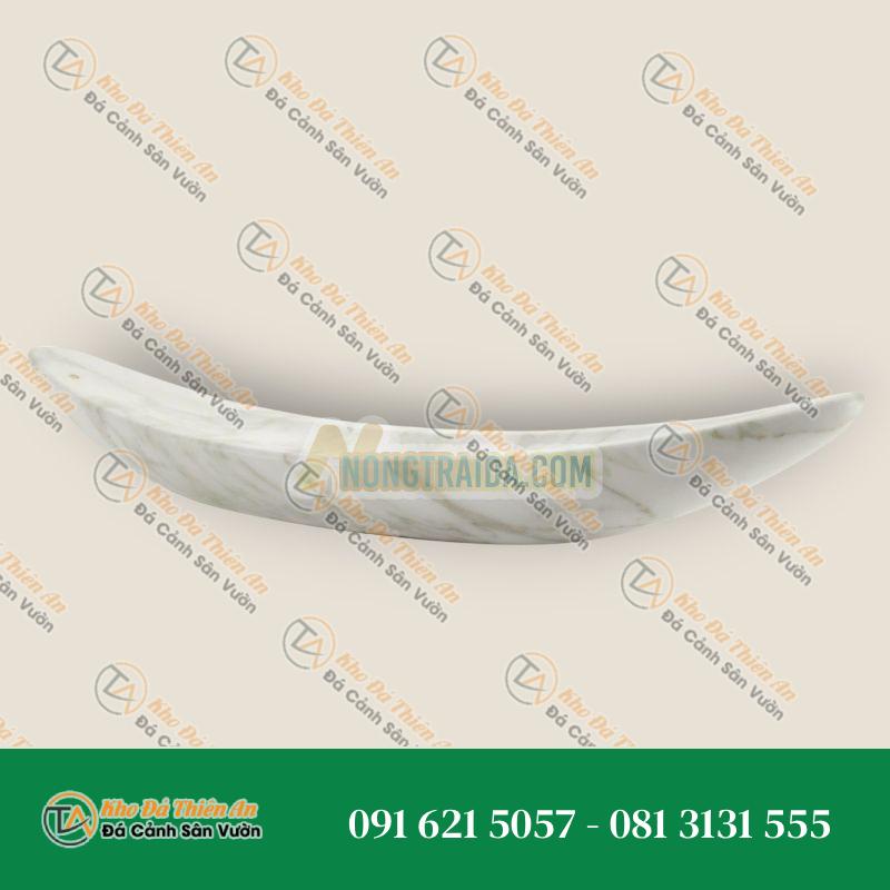 Đĩa đựng đồ trang trí, Trung tâm, Tượng, Đá cẩm thạch Calacatta trắng, Làm thủ công