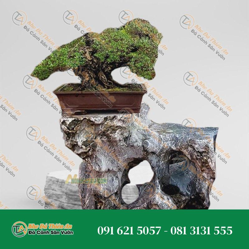 Đôn chậu cây cảnh đá cẩm thạch 61x104x88cm