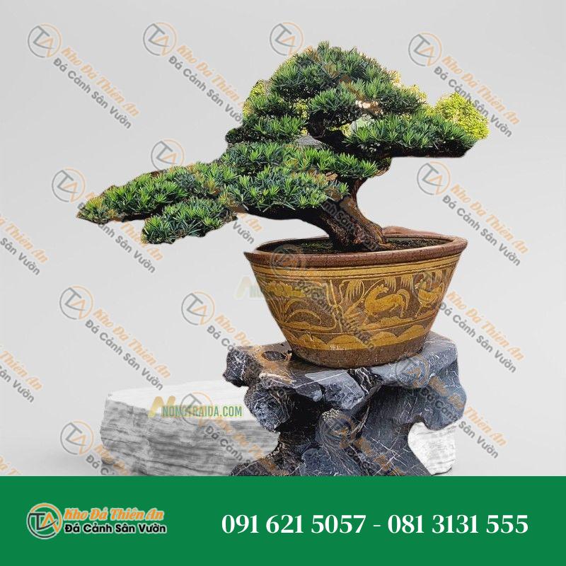 Đôn để chậu cảnh đá tự nhiên 70x94x94cm