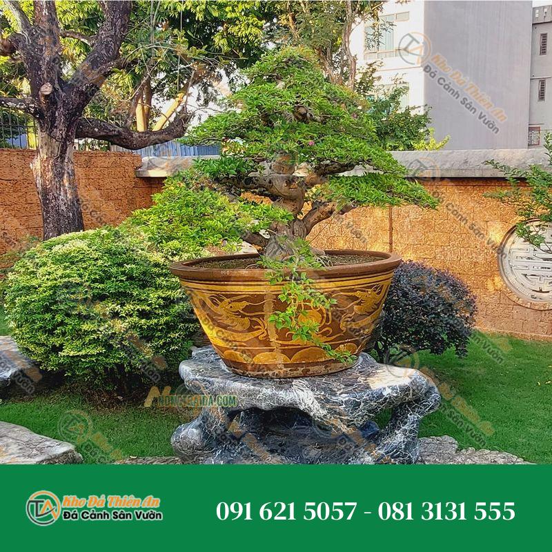 Đôn để chậu cây cảnh đá tự nhiên 69x85x105cm