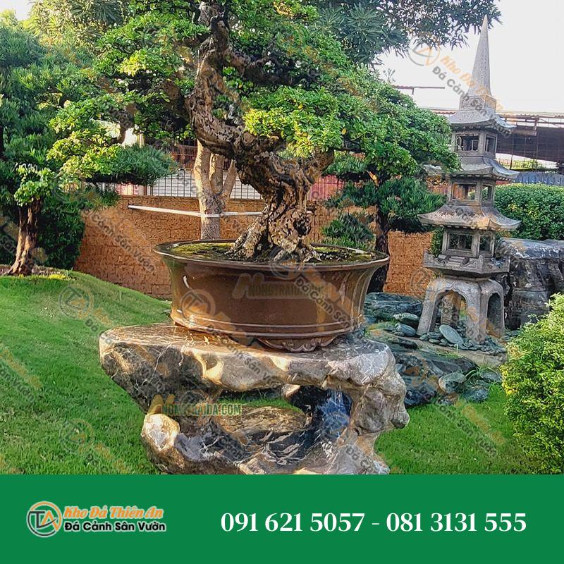 Đôn kê chậu cảnh đá cẩm thạch 56x86x110cm