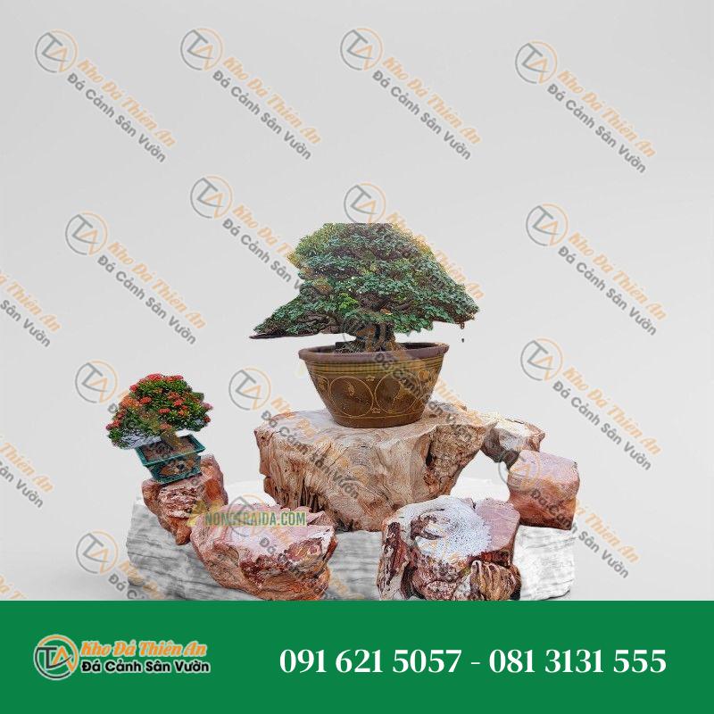Đôn kê chậu cảnh đá cẩm thạch 64x97x92cm
