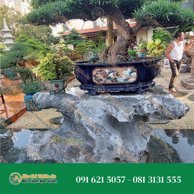 Đôn kê chậu cảnh đá cẩm thạch 65x100x96cm
