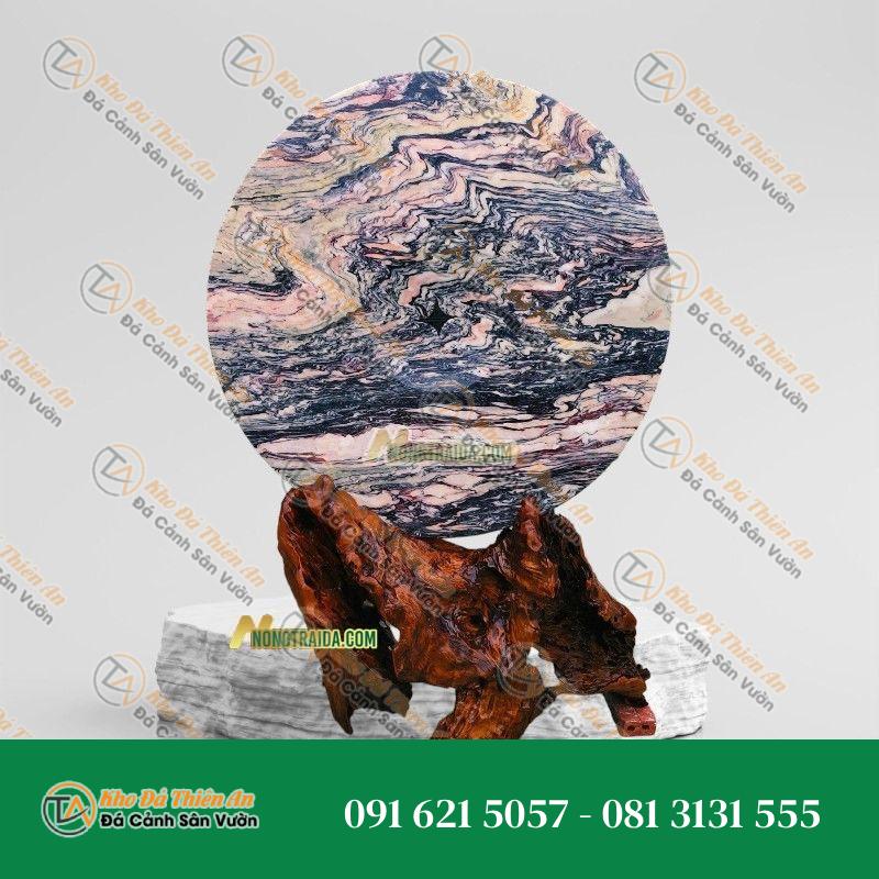 Đồng Điếu Đá Phong Thuỷ Thổ Cẩm 26cm