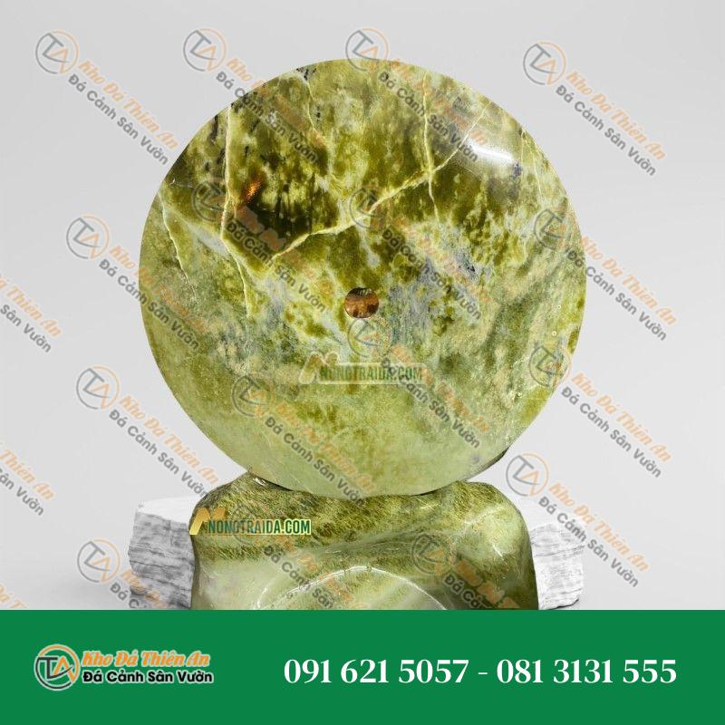 Đồng Điếu Đá Phong Thuỷ Xanh Ngọc Yên Bái 26cm