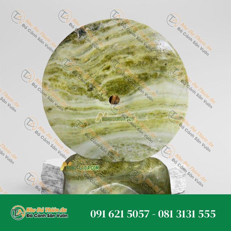 Đồng Điếu Ngọc Cẩm Thạch Xanh Lá Chanh 29cm