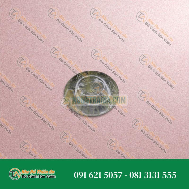 Đồng tiền thạch anh tóc vàng 21.2-15.4mm 6a