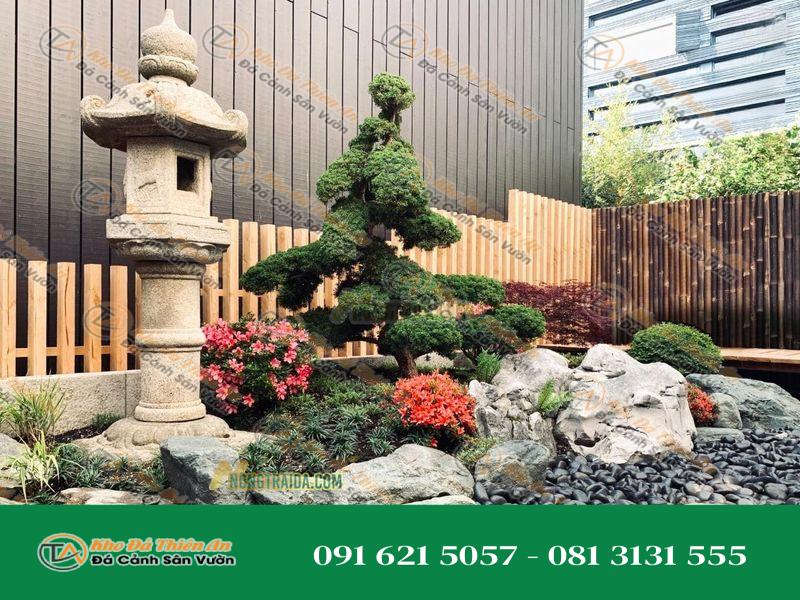 [Dự Án] Sân vườn Nhật Bản rải sỏi bóng