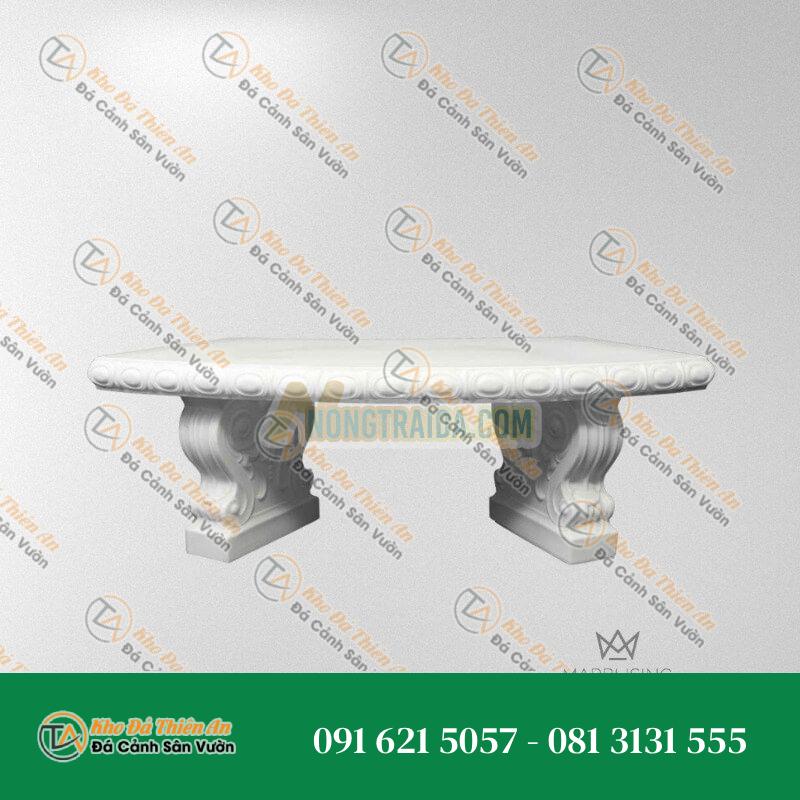Ghế đá Marble Ngoại ô Trắng Ý