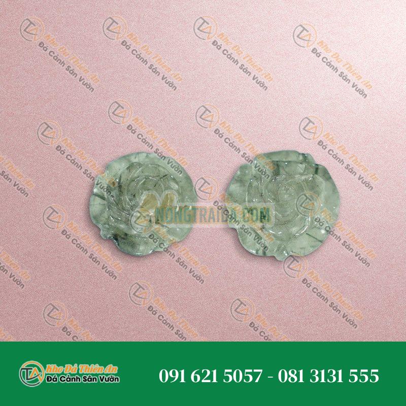 Hoa mẫu đơn thạch anh tóc xanh
