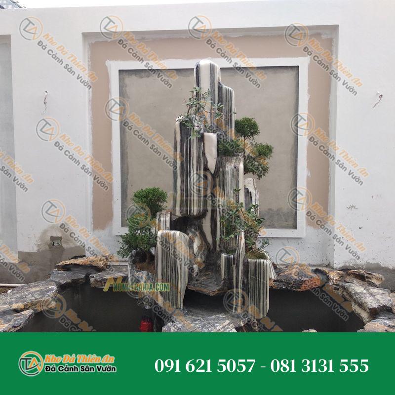 Hòn Non Bộ Bể Cá Mini Đá Tuyết Sơn 88Cmcm