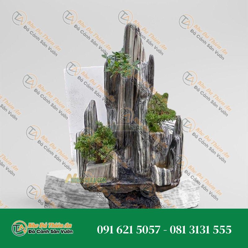 Hòn Non Bộ Hồ Cá Nhỏ Đá Tuyết Sơn 68Cmcm