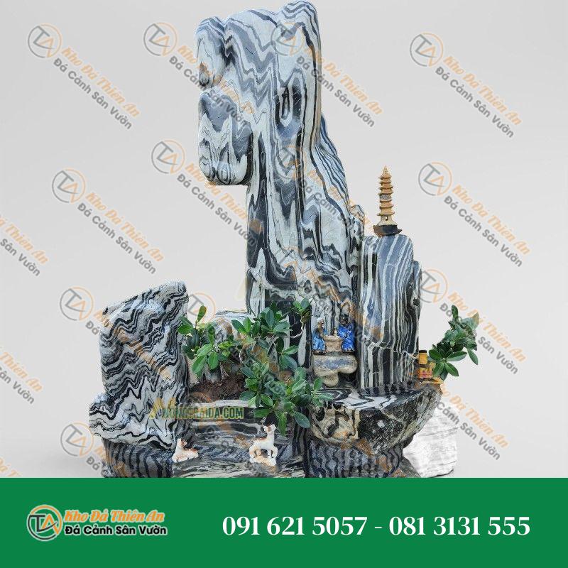 Hòn Non Bộ Hồ Koi Đá Tuyết Sơn 2.08M