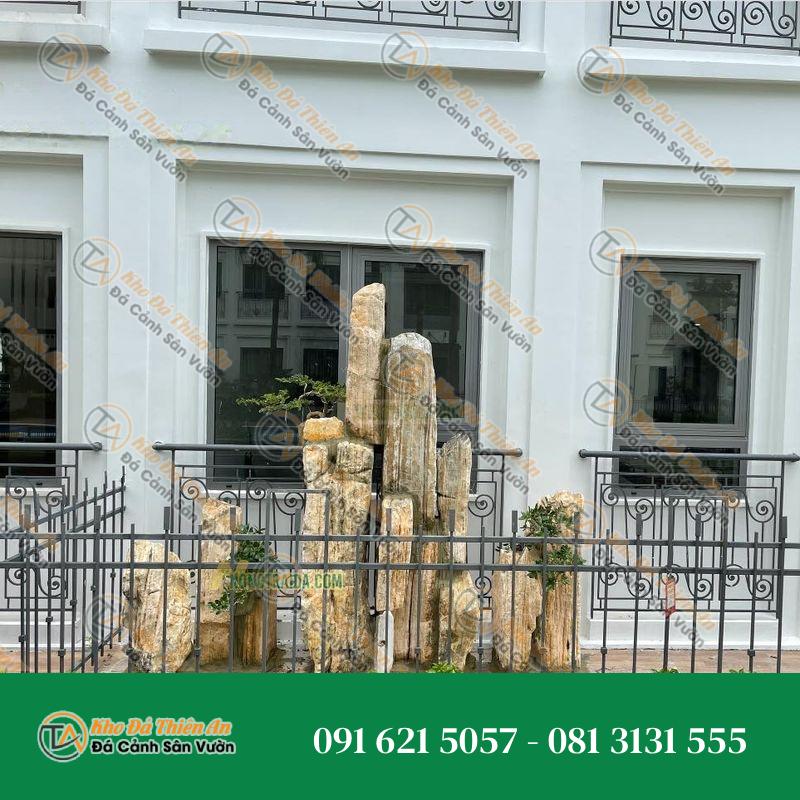 Hòn Non Bộ Lớn 5 Ngọn Tiểu Cảnh 2.43m