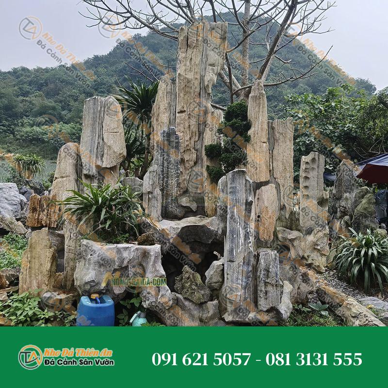 Hòn Non Bộ Lớn 5 Núi Phong Thuỷ 2.19m