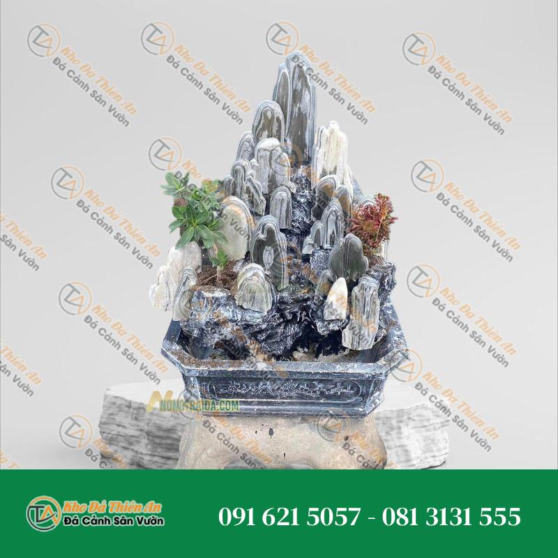 Hòn Non Bộ Mini Nuôi Cá Ngoài Trời Đá Tuyết Sơn 88cm