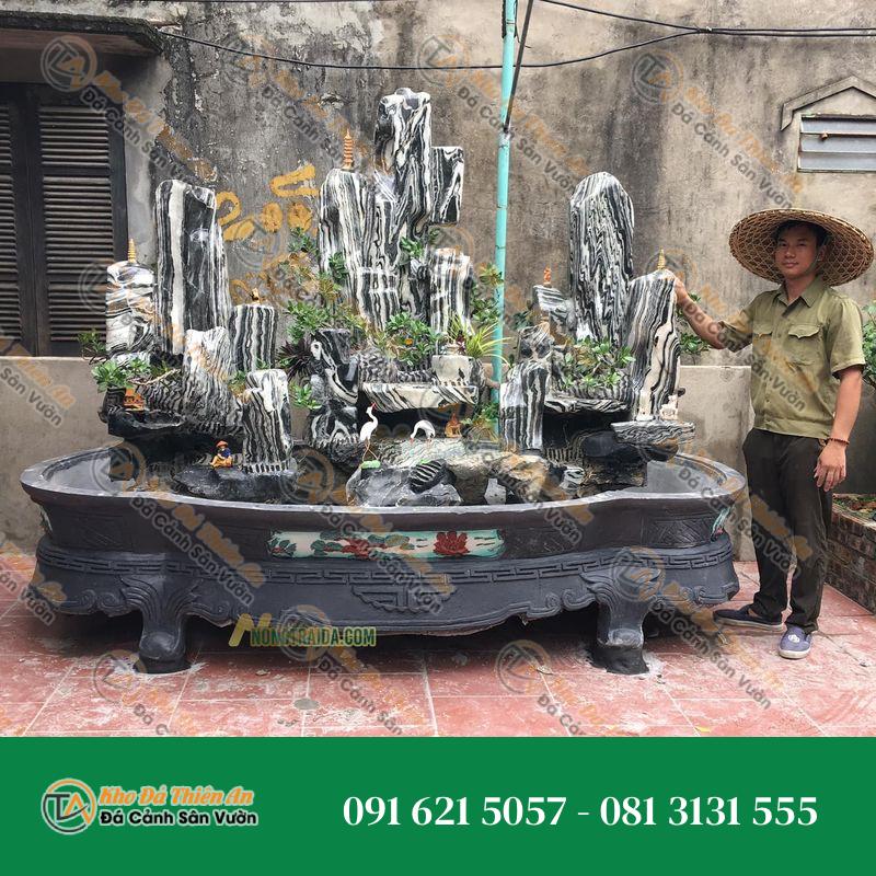 Hòn Non Bộ Nhỏ Cho Hồ Cá Đá Tuyết Sơn 98cm