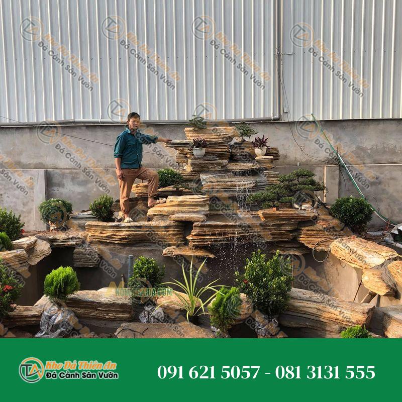 Hòn Non Bộ Phong Thủy Đá Cổ Thạch Xếp Lớp Hồ Cá 29 Khối
