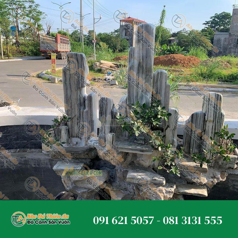 Hòn Non Bộ Phong Thuỷ Đá Tuyết Sơn 2.53M
