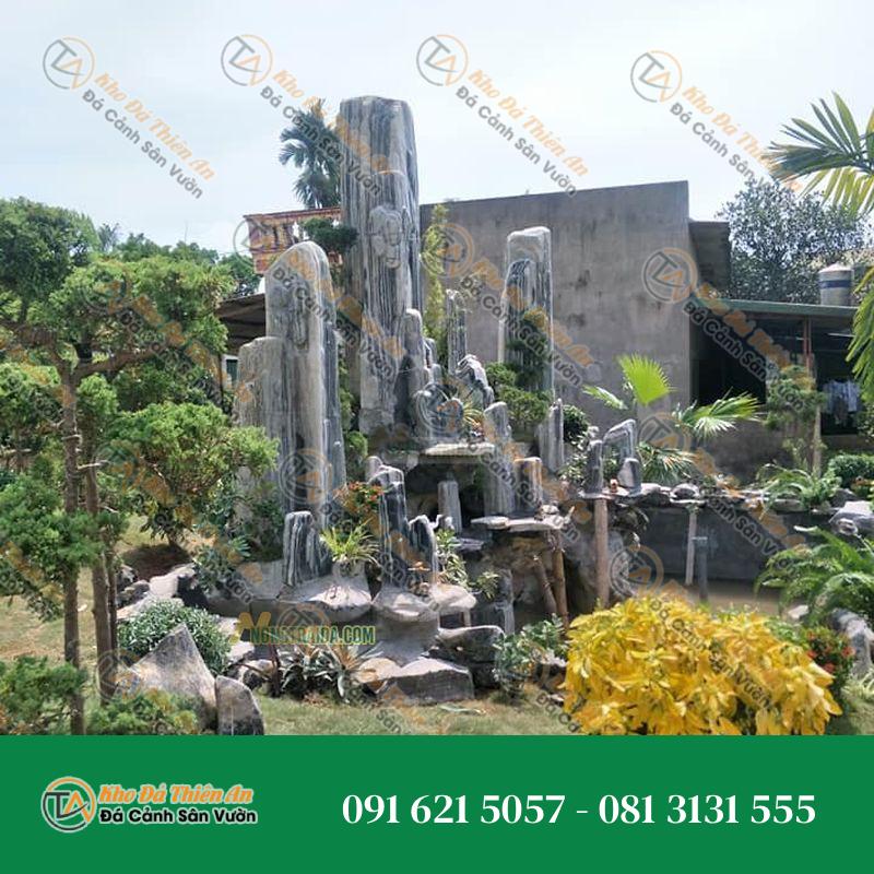 Hòn Non Bộ Sân Vườn Đá Tuyết Sơn 2.55M