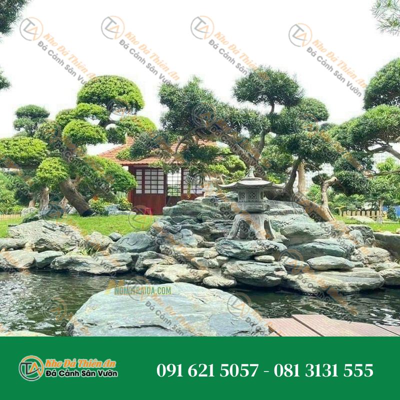 Hòn Non Bộ Sân Vườn Đá Xanh Nhật Bản 0.97M