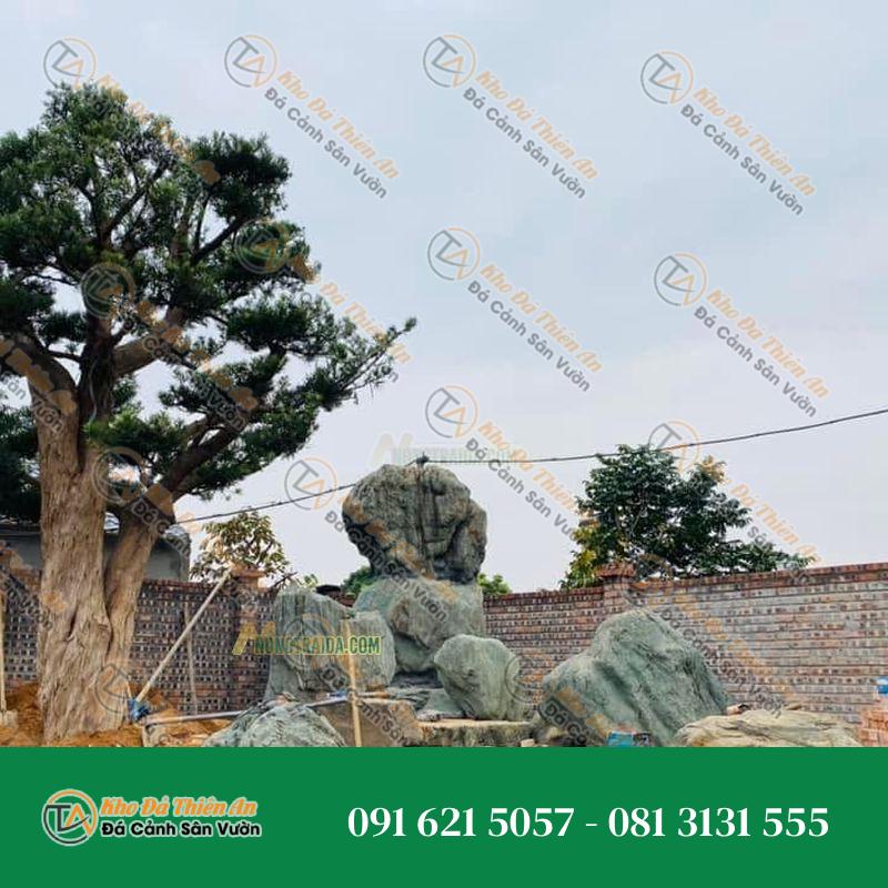 Hòn Non Bộ Sân Vườn Đá Xanh Nhật Bản 1M