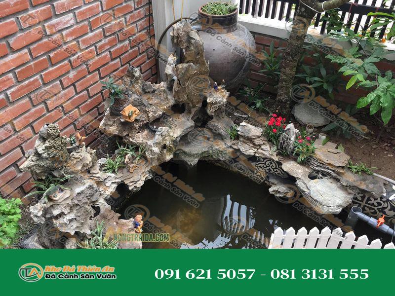 Hòn Non Bộ Thác Nước Đá Tai Mèo 1.24M