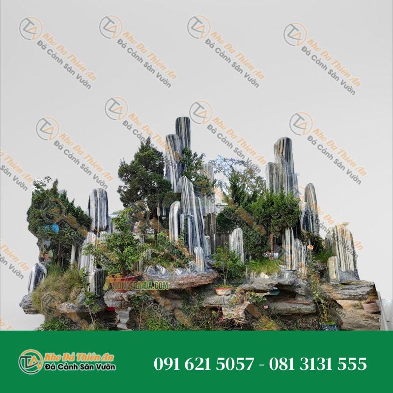 Hòn Non Bộ Thác Nước Đá Tuyết Sơn 2.39M