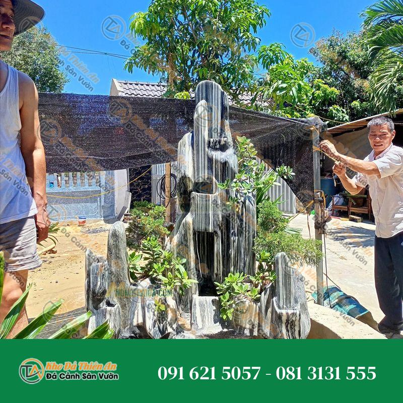 Hòn Non Bộ Thác Nước Đá Tuyết Sơn 2.85M