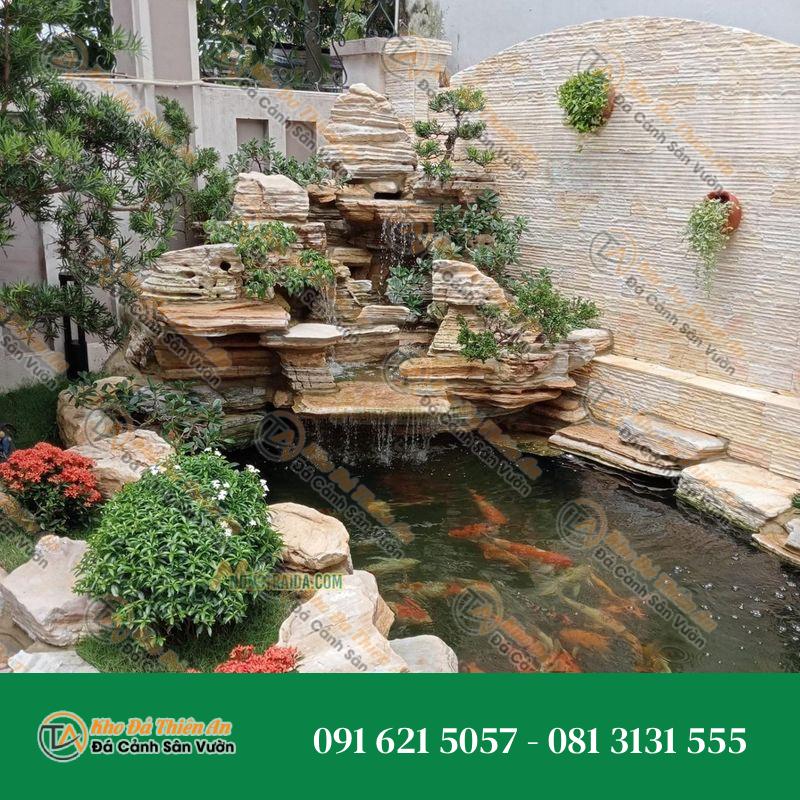 Hòn Non Bộ Tiểu Cảnh Đá Cổ Thạch Xếp Lớp Hồ Cá 30 Khối