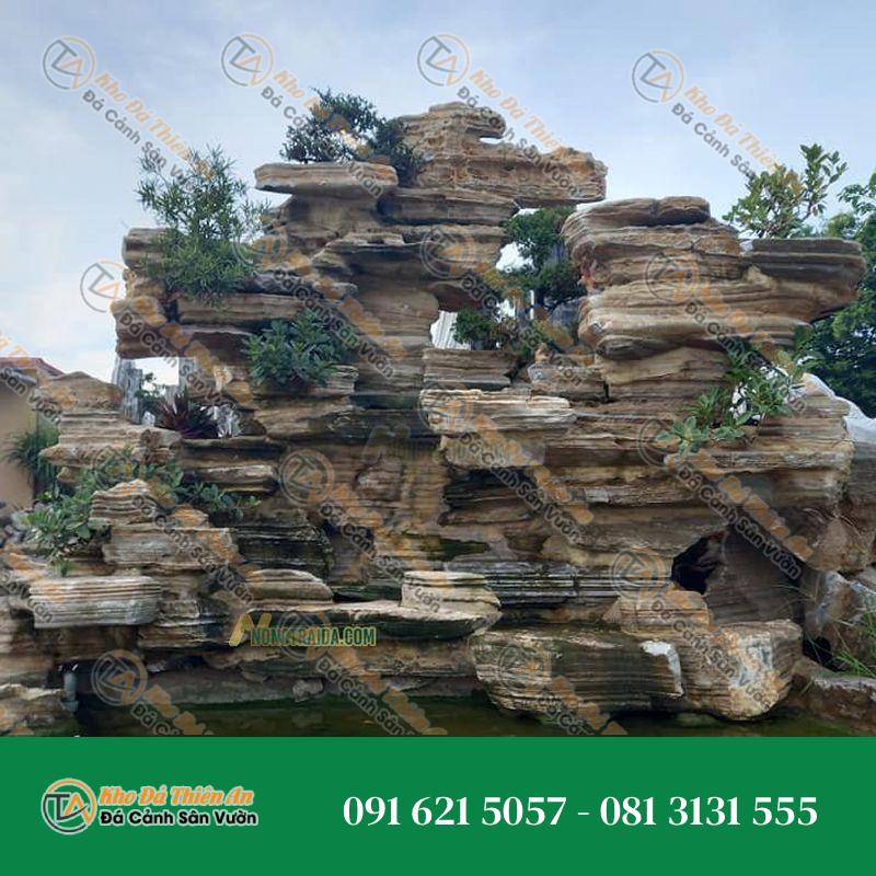 Hòn Non Bộ Tiểu Cảnh Đá Cổ Thạch Xếp Lớp Hồ Cá 31 M3