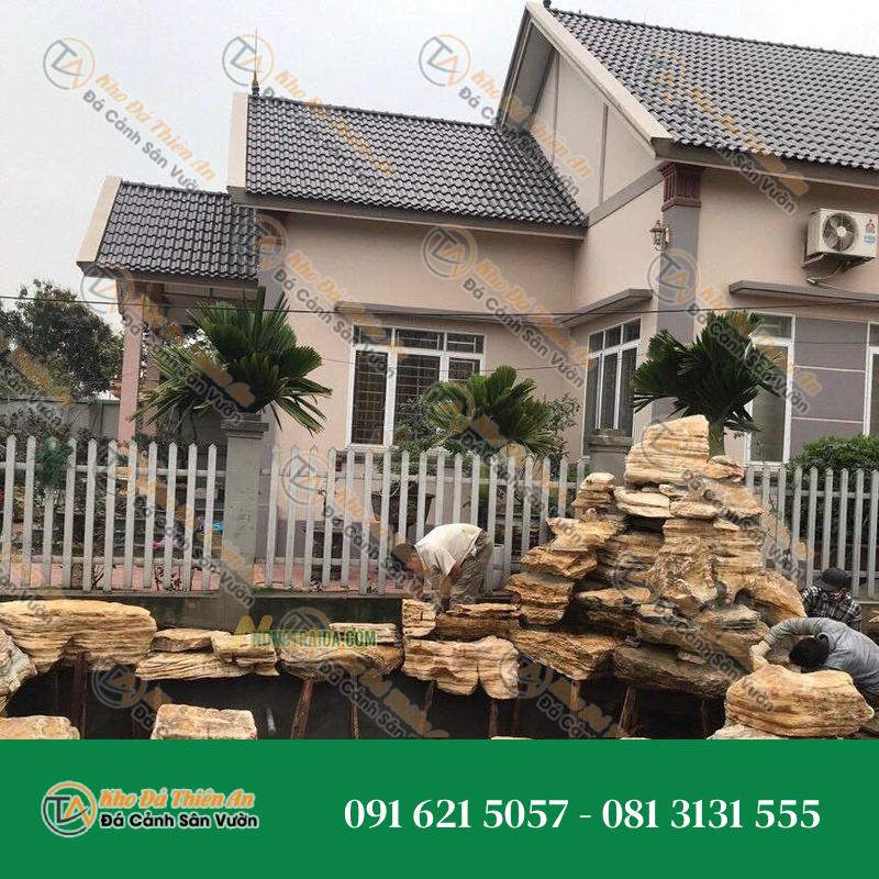 Hòn Non Bộ Tiểu Cảnh Đá Cổ Thạch Xếp Lớp Hồ Cá 36 Khối