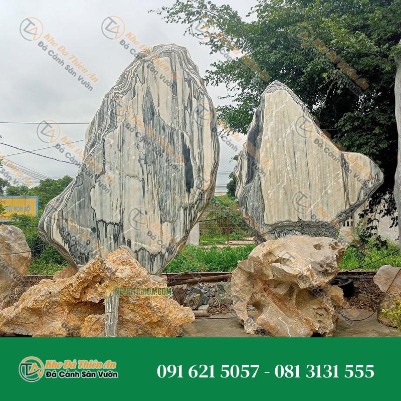 Hòn Non Bộ Trống Mái Đá Tuyết Sơn 1.17M