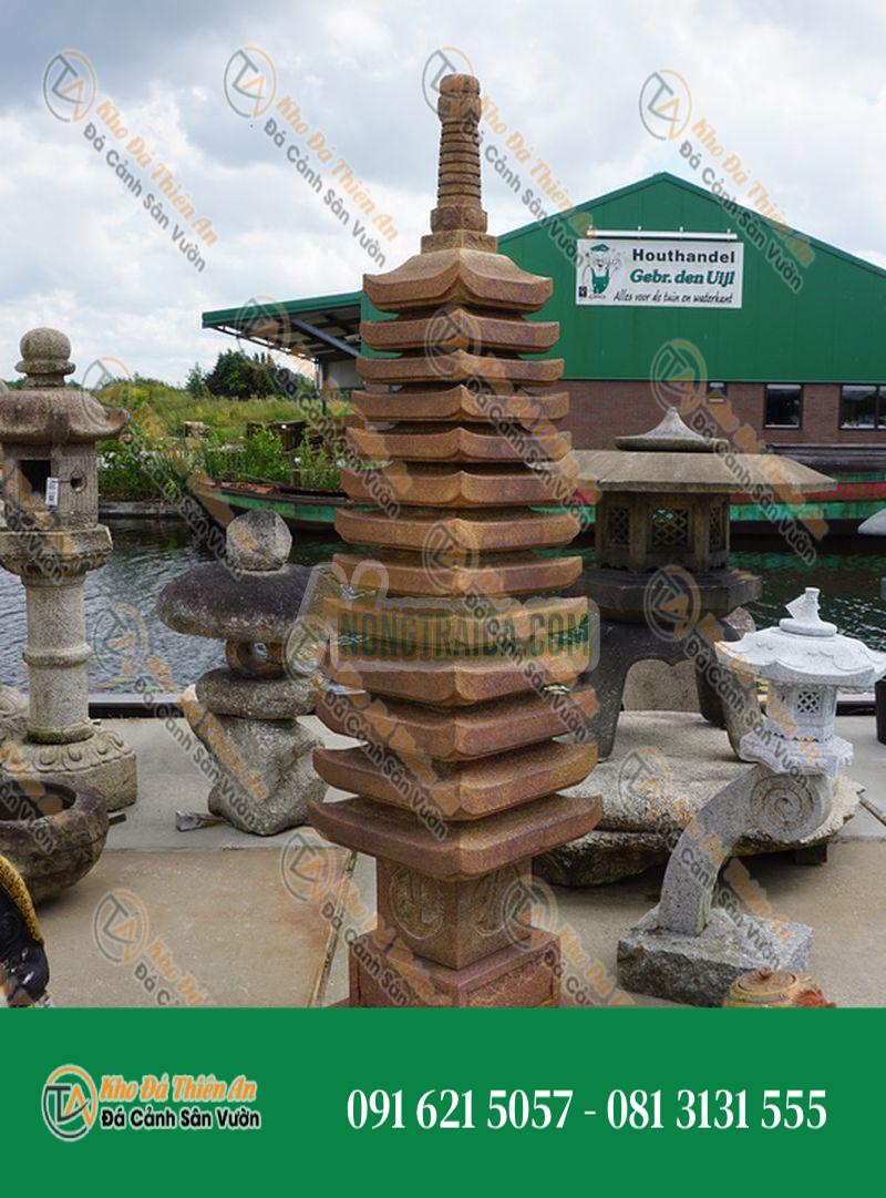 Đèn đá tháp chùa kiểu Trung Quốc