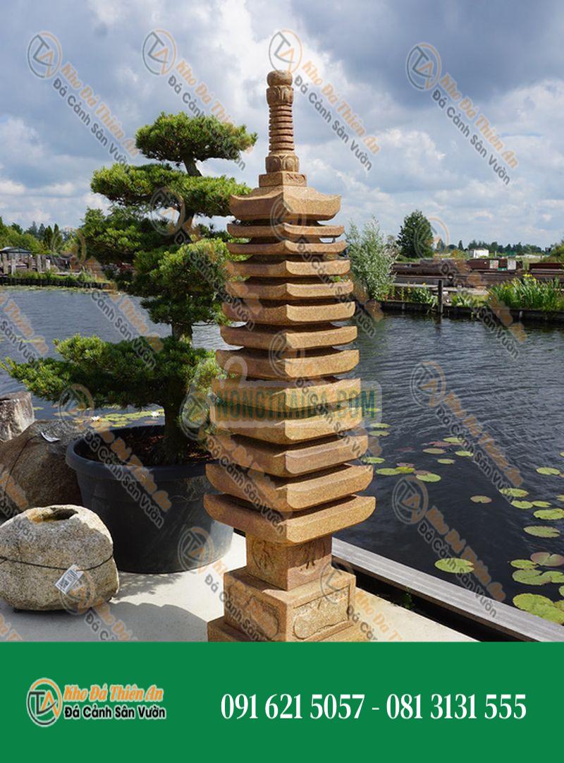 Đèn đá tháp chùa kiểu Trung Quốc