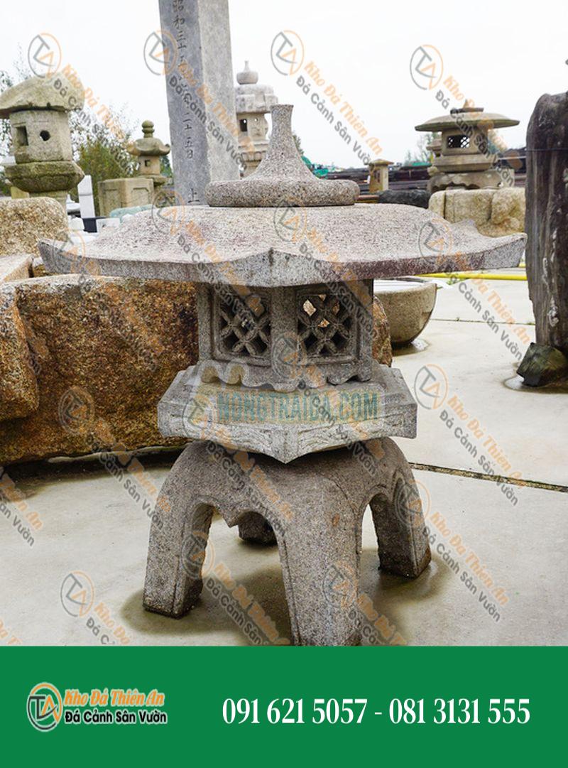 Đèn đá Nhật Bản (Kaku Yukimi Gata Ishidoro) 28x91cm
