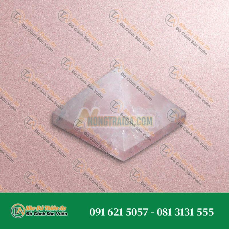 Kim tự tháp thạch anh hồng 5cm